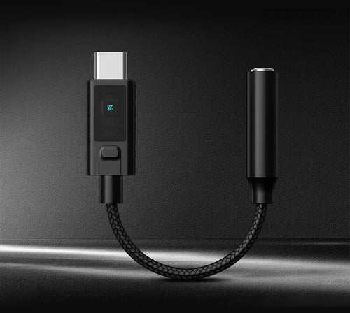 KZ AM02 | Amplificador DAC USB-C a 3.5mm con 4 Modos de EQ (Gaming & Bass)