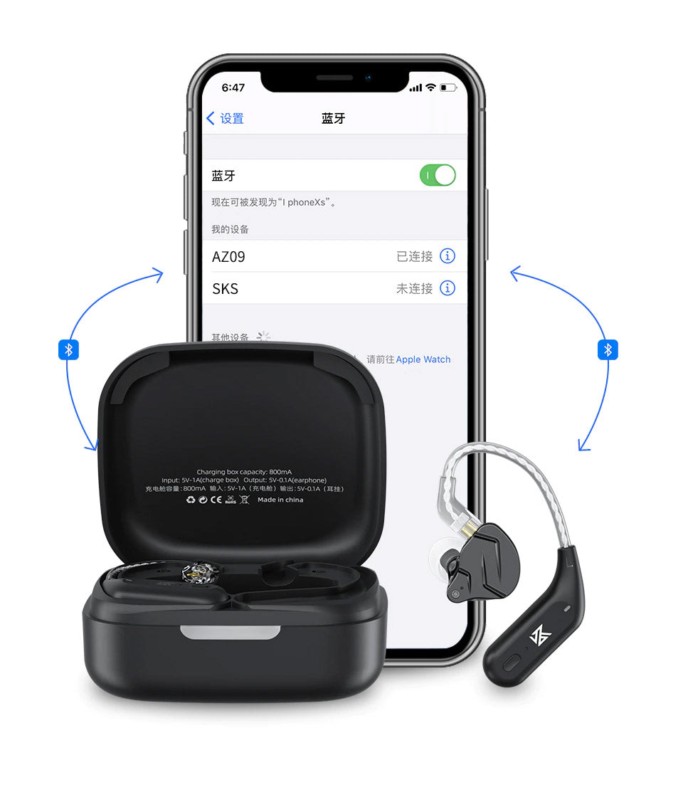 KZ AZ09 | Módulos Bluetooth 5.2 HD - Convierte tus Audífonos en Inalámbricos