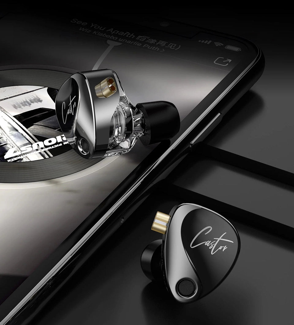 KZ Castor | Audífonos Dual-Driver con Switches Ajustables (Edición Harman & Bass)