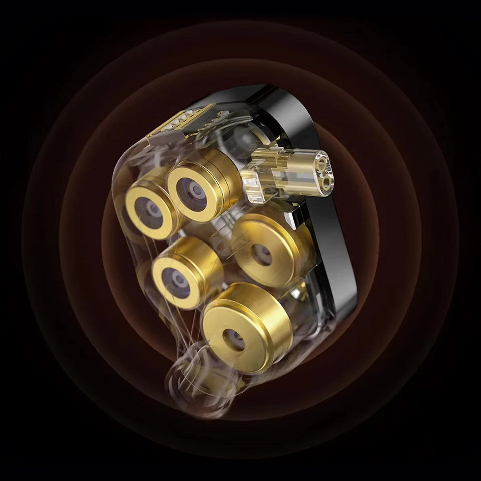 KZ Decet | Matriz de 10 Drivers Dinámicos - Sonido 3D y Bajos Envolventes