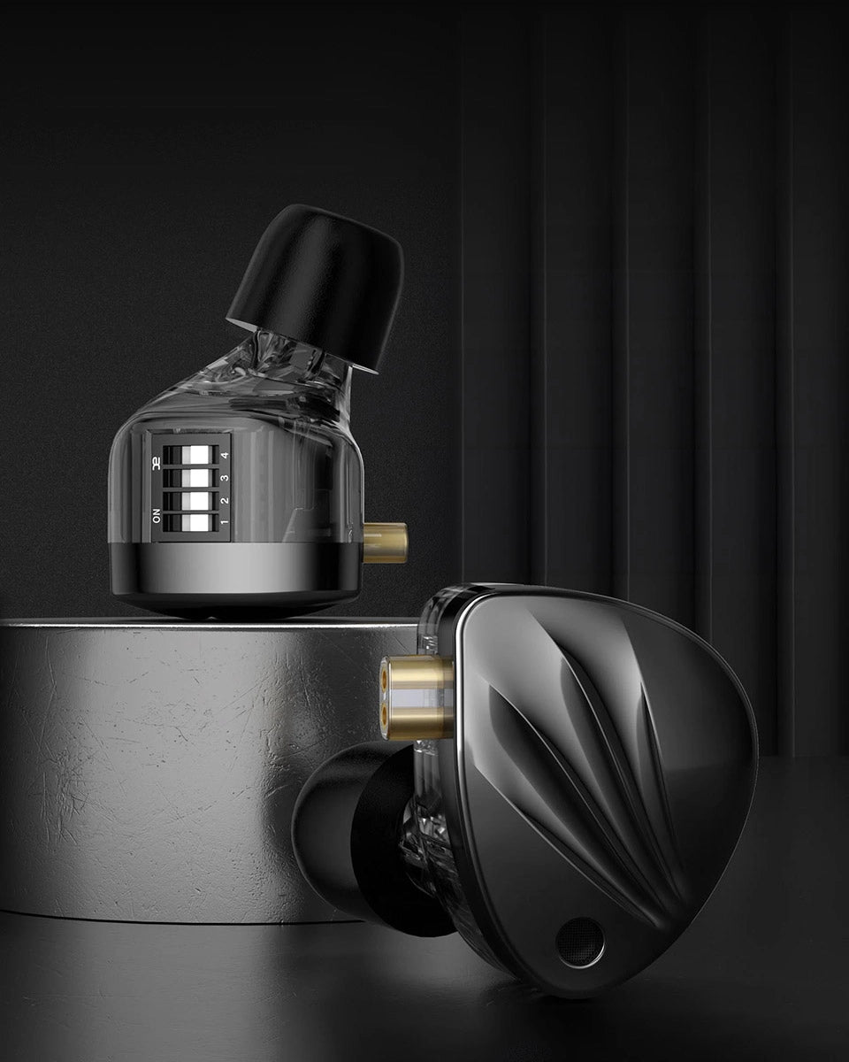 KZ Krila | Audífonos Híbridos Ajustables (1DD + 1BA) - Sonido de Estudio