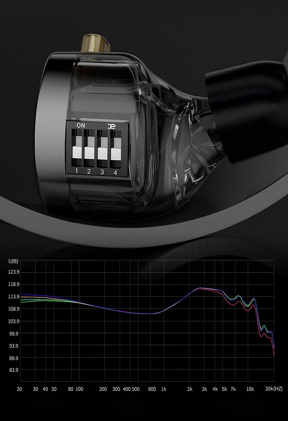 KZ Krila | Audífonos Híbridos Ajustables (1DD + 1BA) - Sonido de Estudio