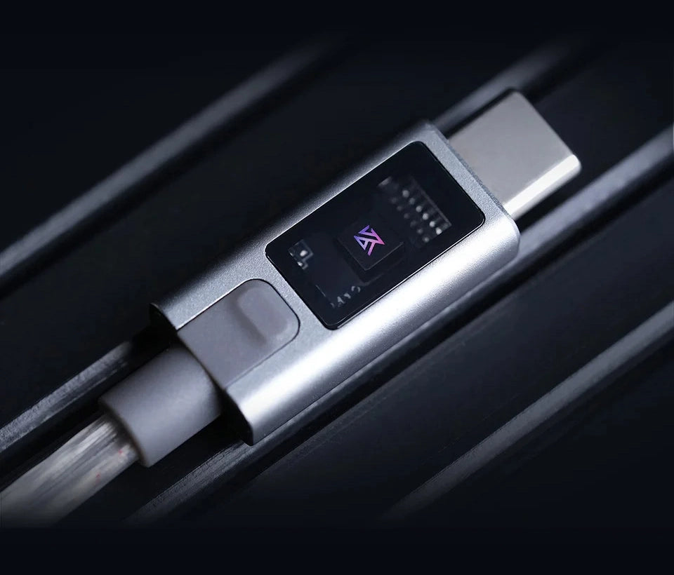 Cable KZ M2 | Upgrade Silver-Plated con Doble Micrófono y DSP (Switch EQ)