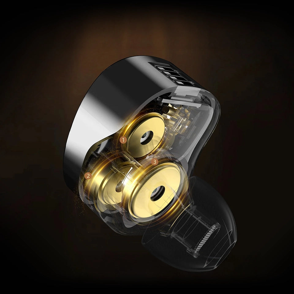 KZ Vader Pro | Monitor In-Ear con 3 Drivers Dinámicos - Audio Profesional Hi-Res