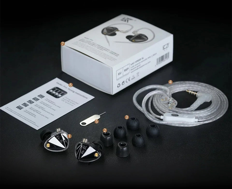 KZ Vader Pro | Monitor In-Ear con 3 Drivers Dinámicos - Audio Profesional Hi-Res