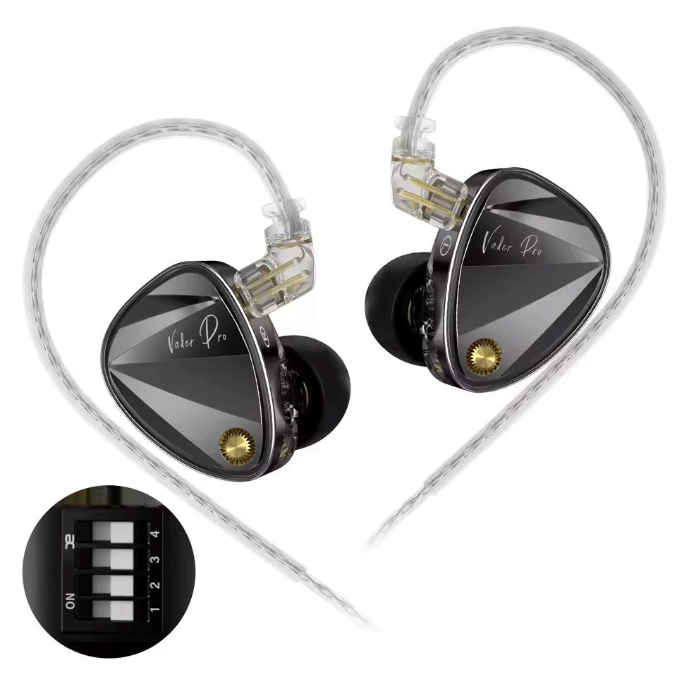 KZ Vader Pro | Monitor In-Ear con 3 Drivers Dinámicos - Audio Profesional Hi-Res