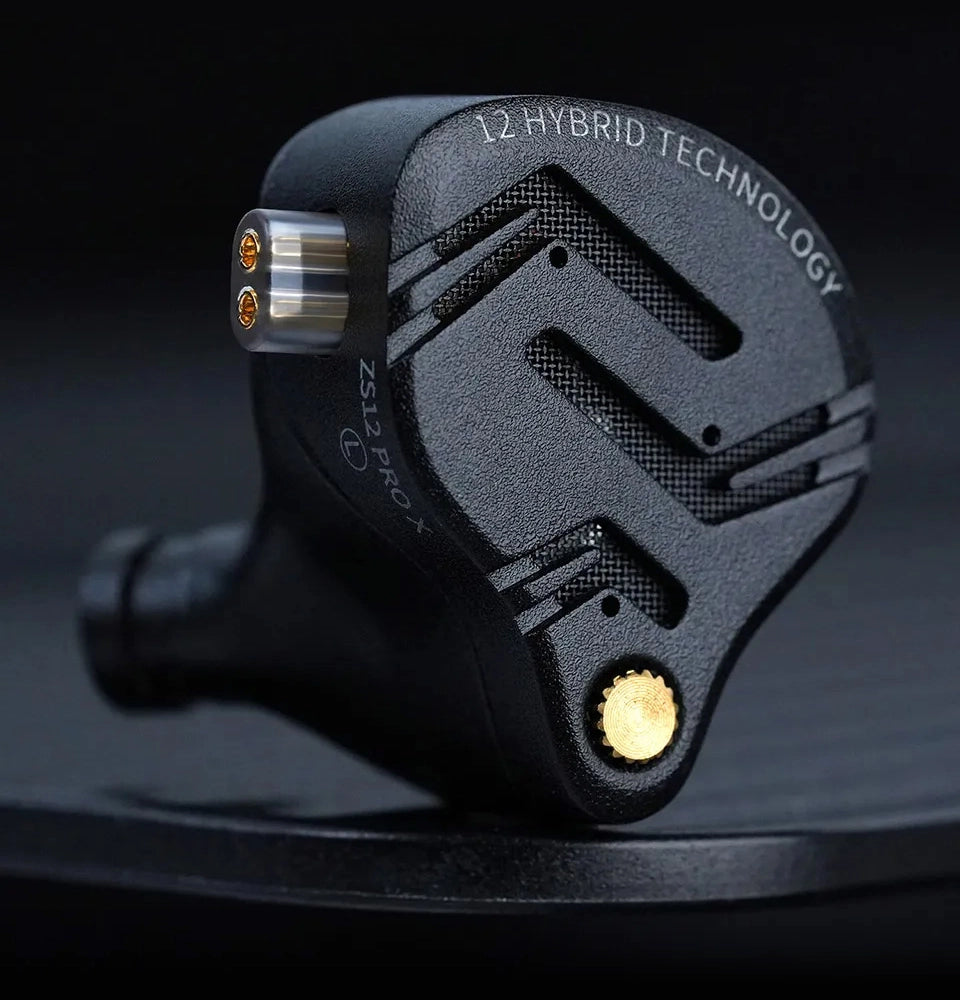 KZ ZS12 Pro X | Monitor Híbrido (12 Drivers) - Full Metal & Ultra-Resolución